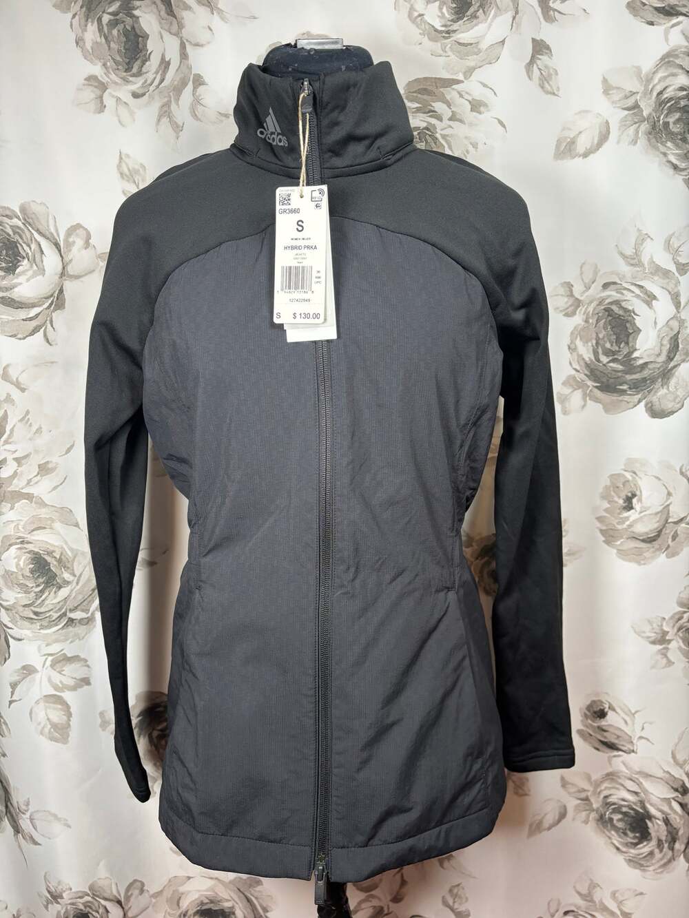 NWT Women's Adidas Hybrid Parka fall Golf Jacket black size Small
